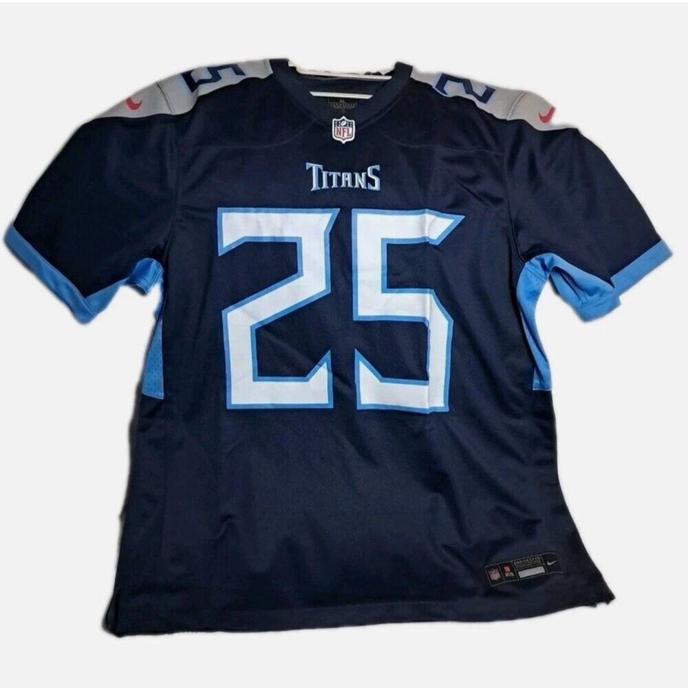 Tennessee Titans #25 Jersey Mens XL Blue NFL Football New Without Tags